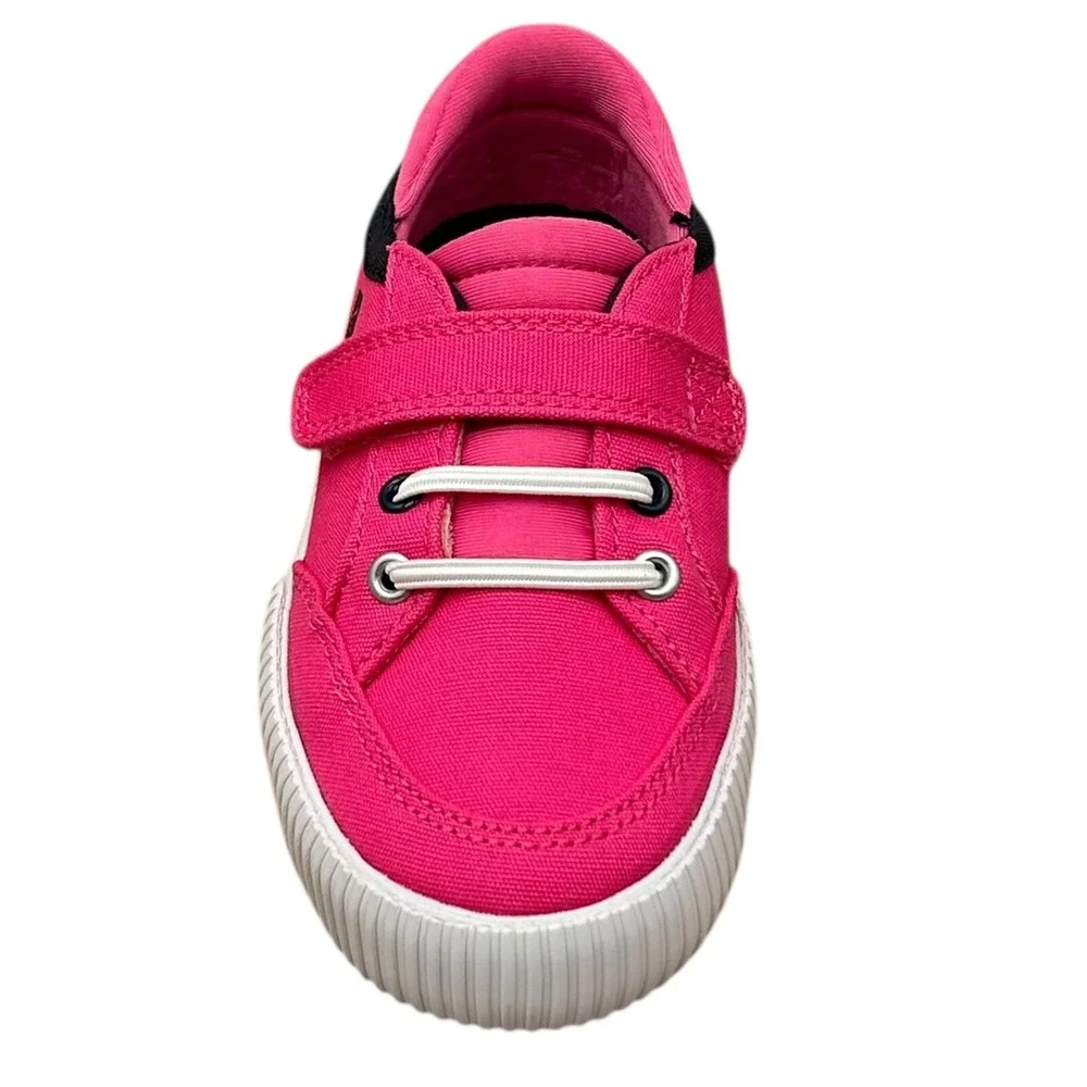 Sperry Toddler Girls Slip-on Canvas Shoes Size 8 Pink Casual Lightweight Comfort